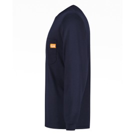 Titicaca FR Shirts Flame Resistant T Shirts 100% Cotton Men's Pre-Washed Navy Fire Retardant T-Shirts