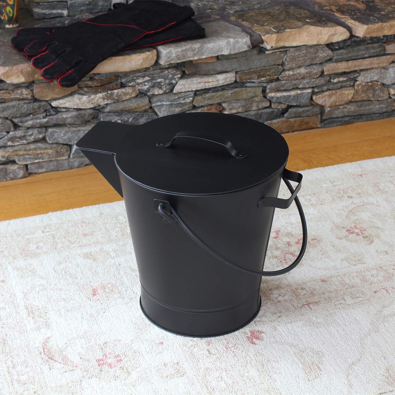 Minuteman International All Black Ash Bucket Pail