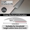 Maxiroc Floor Transition Strip Self Adhesive Carpet Wood Tile Vinyl