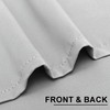 XWZO Opaque Blackout Curtains with Eyelets, 2 Pieces, Curtains with