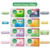 DETTOL ANTIBACTERIAL SOAP 100G, ASSORTED PACK OF 12