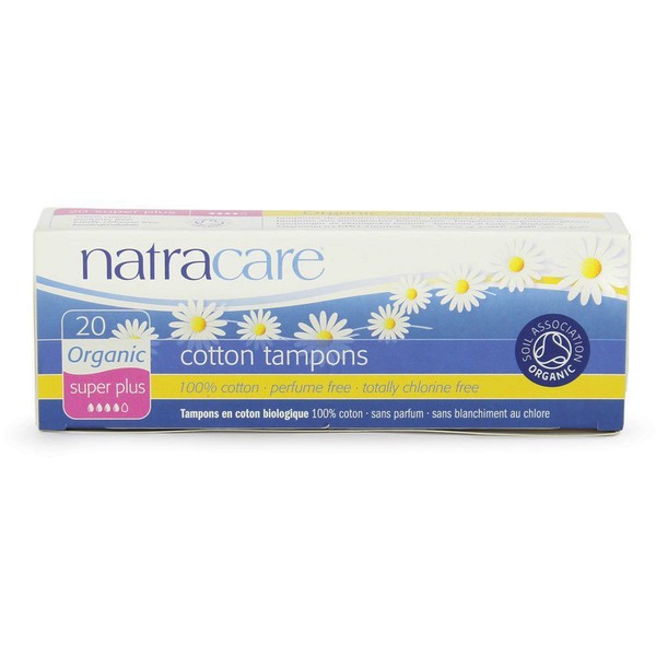 Natracare Organic Cotton Tampons, Super Plus 20 ea (Pack of 5)