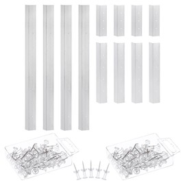 PATIKIL 12 Inch Layout Block System for Stained Glass Panels, 4pcs Stained Glass Supplies with 50 Push Pins for Stained Glass Making Craft