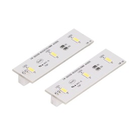 2Pcs DC 12V Refrigerator LED Light Strip Bar White Lighting High Brightness Freezer Refrigerator Light Strip Bar Repair Part