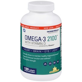 Oceanblue Omega-3 2100 With Vitamin D Softgels Vanilla 120 EA