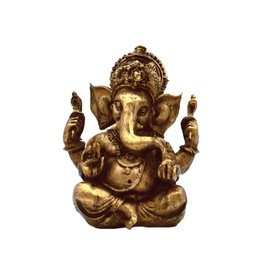 aqasha® Ganesha Elephant God Statuette Figurine Statue Sculpture Shiva Resin Decoration for Desk Living Room 13 cm x 7 cm x 7 cm