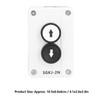 RainProof Up-Down Switch Control Box, AC 400V 10A Momentary Up