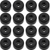 Roczential 16 Pack Speaker Rubber Feet with Stainless Washer Round