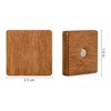 Wooden Refrigerator Magnets, Decorative Magnets, Office Magnets, Square Fridge Magnets.