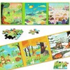 Toddler Puzzles Ages 3-5 -2PK Magnetic Puzzle Book with Animals