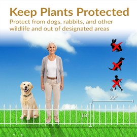 Sunnydaze 5-Panel Roman Iron Decorative Garden Fence Border - 9ft L x 18in H No Dig Metal Garden Fencing for Animal Barrier, Flower Bed, Yard - Black