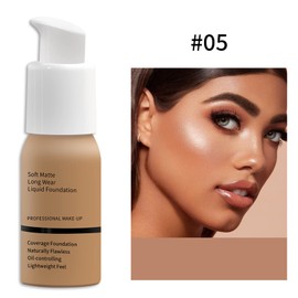 Foundation Full Coverage,Flawless Colour Changing Foundation For Mature Skin,Naturally Blends Concealer Foundation Makeup,Long-Lasting Moisturizing Cream Smooth For Women Warm Skin Tone Foundation(05)