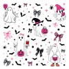 Halloween Window Clings - Pink Ghost Window Stickers for Glass