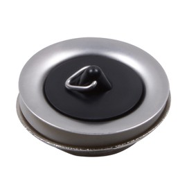 AQUADE 427-AQ Universal Drain Valve 1 1/4 Diameter 60 mm for Sink Nickel-Plated Brass with Triangular Bracket