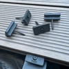 100 x Black Composite Decking T Clips with Fixing Screw