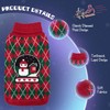 Nobleza - Christmas Dog Jumper, Turtleneck Jumper, Christmas Pattern Knitwear,
