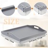 Tioncy 1 Piece Bamboo Lap Tray with Detachable Pillow 16.9''