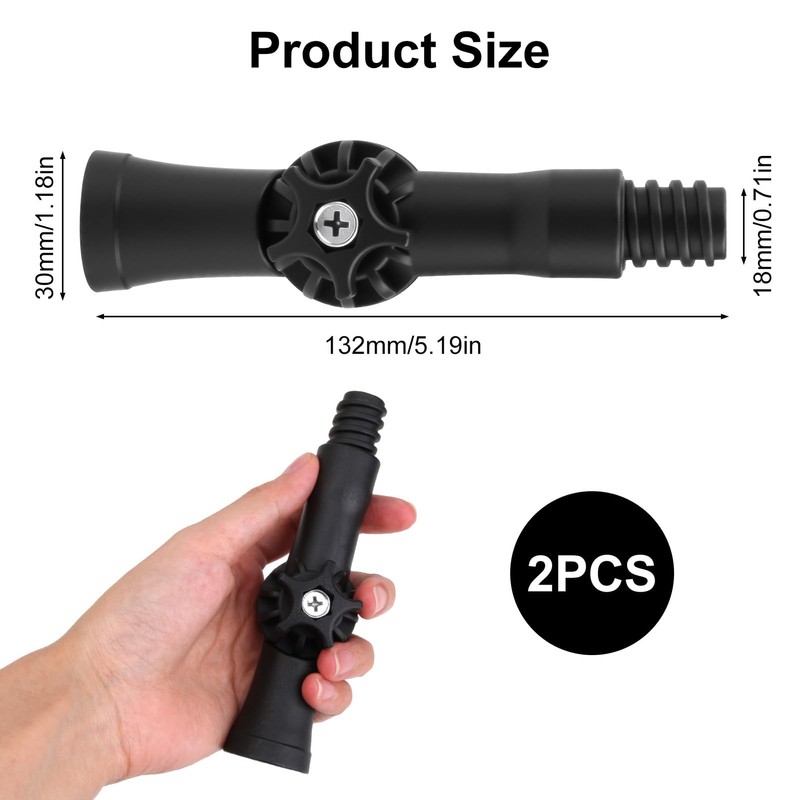 2 Pcs Universal Joint Angle Adaptor for Telescoping Extension Pole,