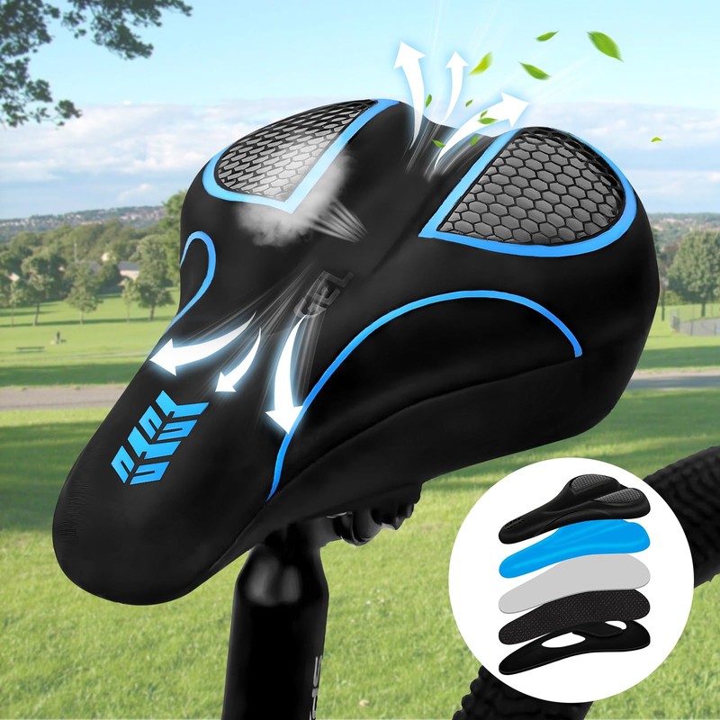 Funda de Asiento de Silicona Espesada para Bicicletas, Ajuste para