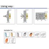 Gypsum Board Wall Plug, CTRICALVER Gypsum Board Wall Plug Extension