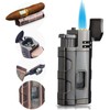 UTRHHVS Encendedor de Antorcha a Prueba de Viento, Triple Chorro