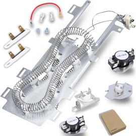 𝐔𝐩𝐠𝐫𝐚𝐝𝐞 MED7000XG2 MED7000XR0 MED7000XR1 MED7000XW0 MEDE500VF1 MEDE500VP0 MEDE500VP1 MEDE500VW0 Dryer Heating Element kit Replacement for Maytag Dryer Include Thermostat, Thermal Fuse