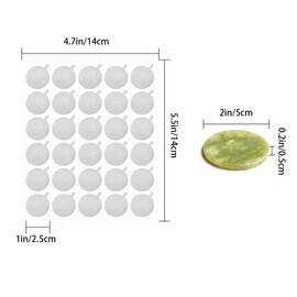 900 PCS 1 Inch Disposable Eyelash Glue Holder Pallet Stickers Pads Waterproof Glue Aluminum Foil Stickers with 2 PCS Eyelash Extension Jade Stone