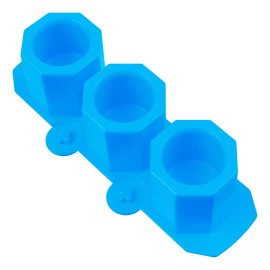 Mercader Digital 2 Pzs Molde Silicón Hexagonal Maceta Octagonal Hielo Vela