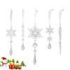 UEAVOID Pack of 5 Diamond Painting Christmas Tree Decorations Icicle