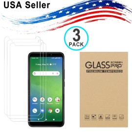 Unbranded 3PK Tempered Glass Screen Protector for Cricket Vision Plus