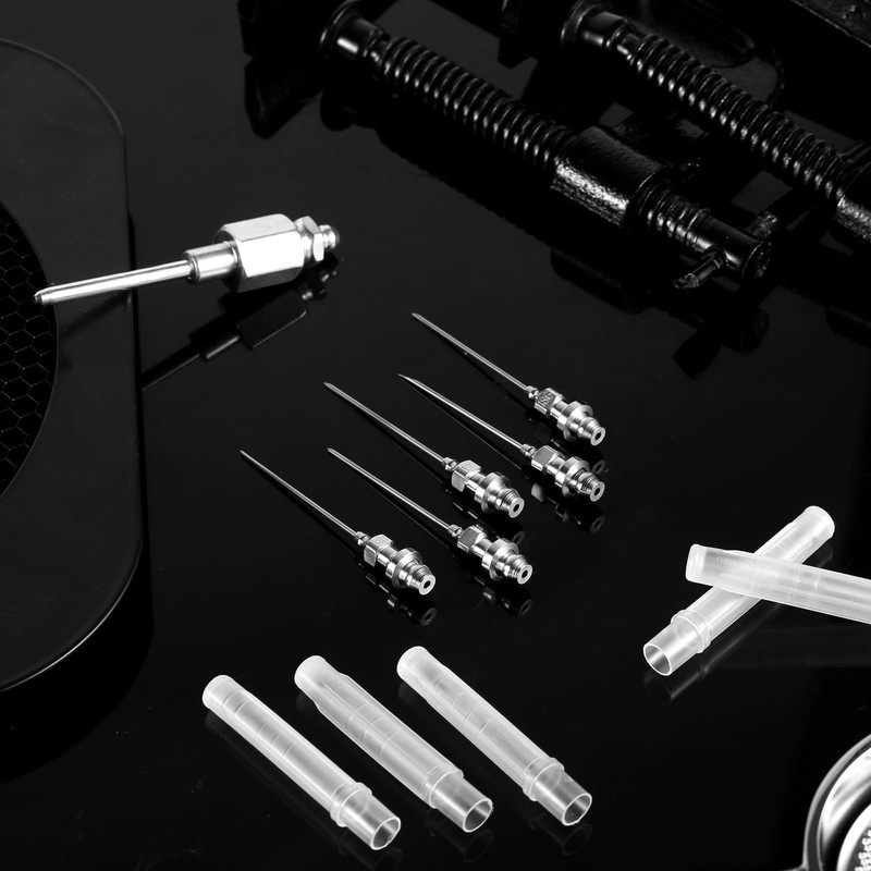 XIHIRCD 5pcs Grease Needle Nozzle, Bearing Grease Injector Needle with