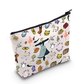 WZMPA Sound of Music Cosmetic Bag Maria & Von Trapp Fans Gift Sound of Music Character Makeup Zipper Pouch Bag Broadway Sound of Music Merch (I am 16)