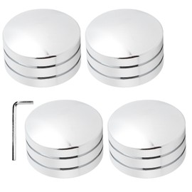 4pcs Engine Cover Head Bolt Topper Cap Fit for XL883/Big Twin 1340 Evo/Twin Cam ModelsElectroplate