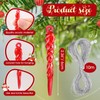 Vercraft 36 Pcs Christmas Tree Icicle Ornaments 2.36 Inches Mini