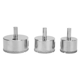 3pcs Portable Hole Opener Saw Drill Bit Tool for Glass Tile Ceramics Marble Drilling