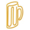 Office Clips 100pcs Cute Paper Yellow Cup Style Strong Metal