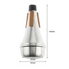 Dreld Trumpet Silencer Straight, Mute, Home Exercise, Noise Reducing, Aluminum