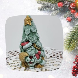 Santa Claus Christmas Tree Candle: Illuminate the Season with Festive Magic!