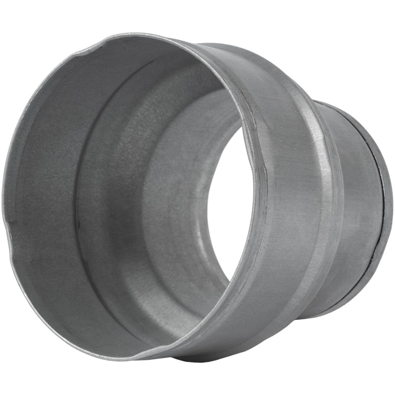 4" to 3" Inch Galvanized Steel Round Duct Reducer -