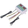 Dual Temperature Controller Waterproof Digital Thermostat with Data Storage for