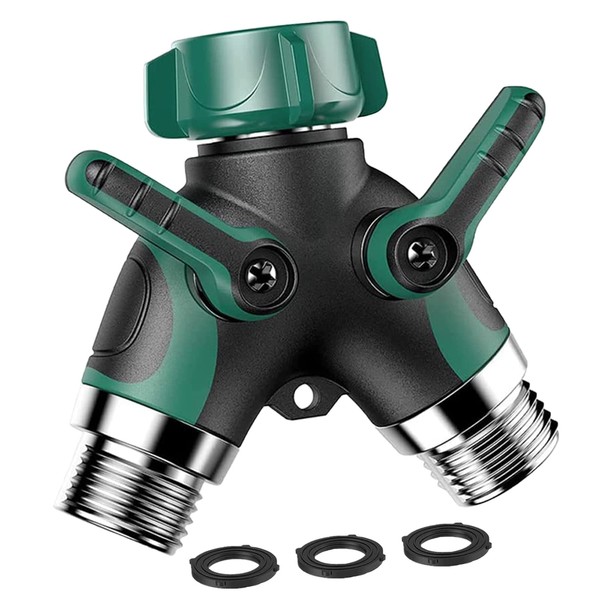 Garden Hose Splitter 2 Way - Water Hose Splitter with
