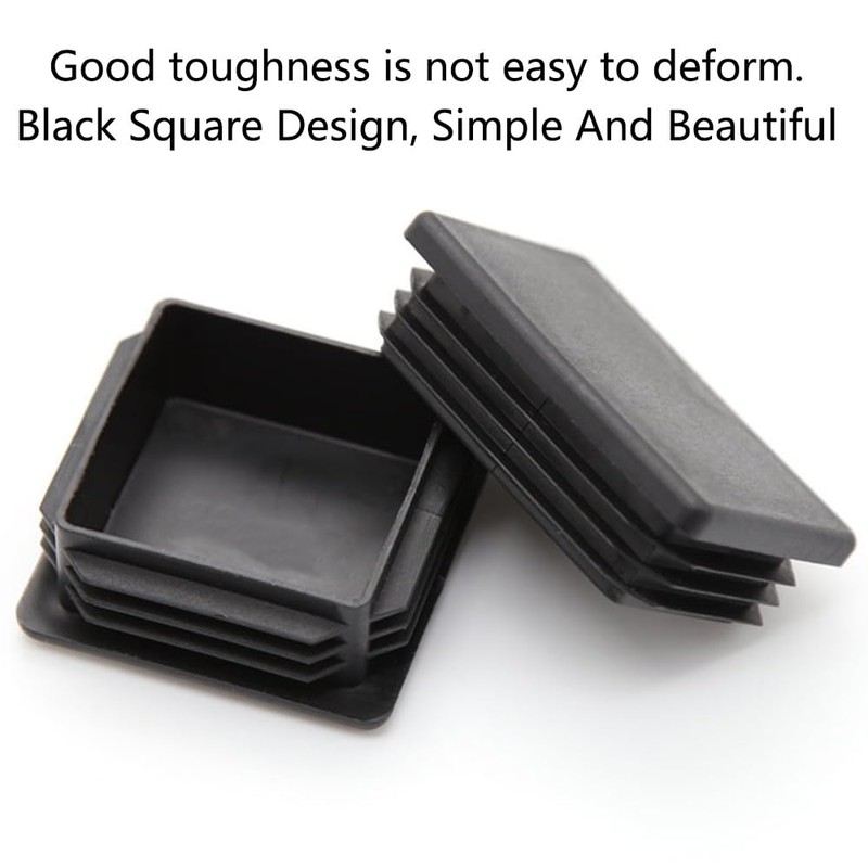 30Pcs Square Plastic Plug, 40mm x 40mm Square Tube Inner