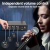 Depusheng R4 Karaoke Wireless Microphones Professional 4 Channels Handheld Wireless