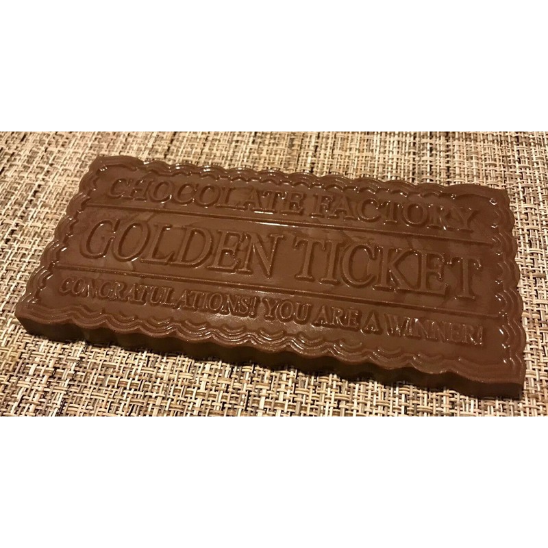 Merckens Milk Chocolate (7) 6” WONKA MILK CHOCOLATE BAR W/