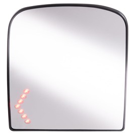 Brock Replacement Driver and Passenger Set Power Tow Upper Mirror Glass Heated Signal Compatible with 2003-2014 Silverado Sierra Tahoe Suburban Yukon & XL