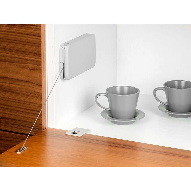 Emuca - Mechanism for Swing Doors Miniwinch with Cover, 10