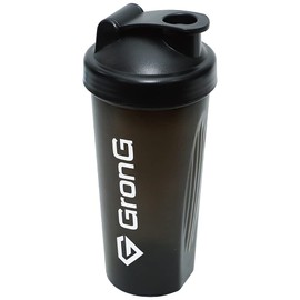 GronG Protein Shaker, Black, 20.3 fl oz (600 ml)