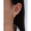 HEEYA Earrings Gold Hoop Earrings Silver 925 Post Earrings Gold-Plated