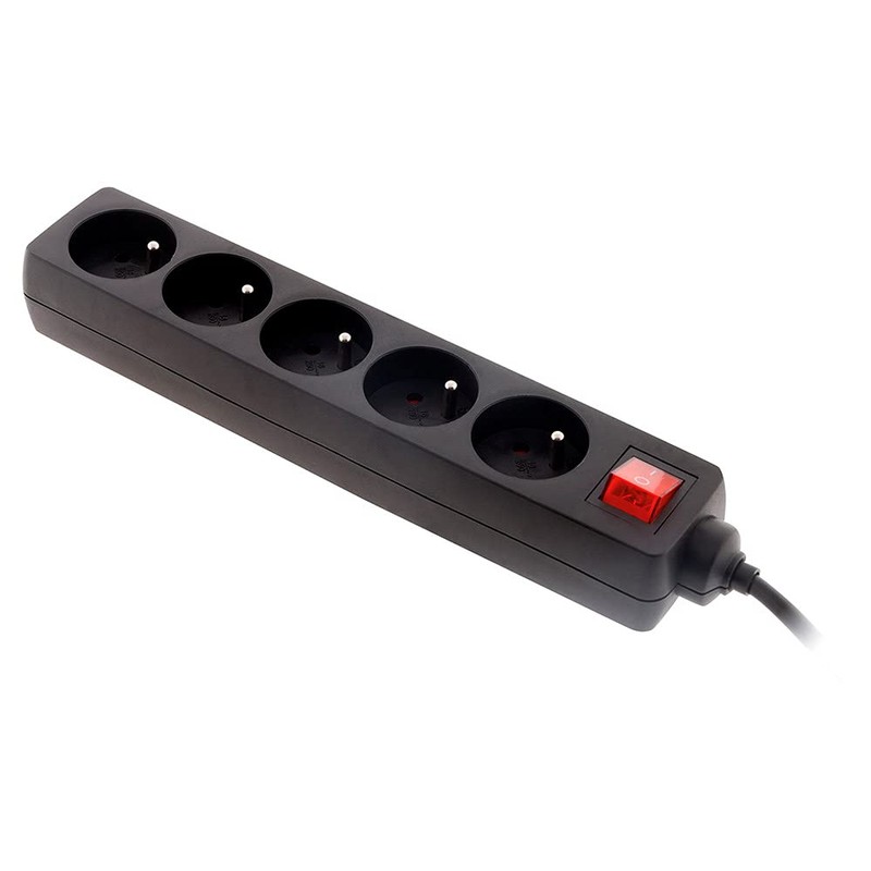 Zenitech - 5 Sockets 16A 2P+T Power Strip with Switch