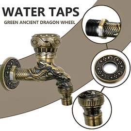 Nostalgia Garden Tap, Vintage Tap, Antique Brass Tap, Garden Tap for Home, Kitchen, Bathroom, Outdoor Garden